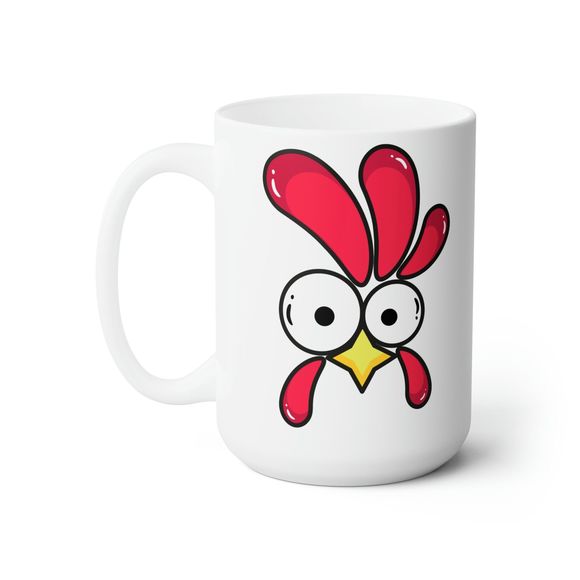 Bok Bok B*tch Ceramic Mug 15oz Funny Chicken Gift Friend Coffee Lover Chickens - Picture 2 of 4